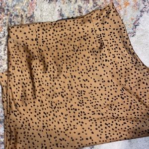 Nasty Gal Dot Midi Skirt